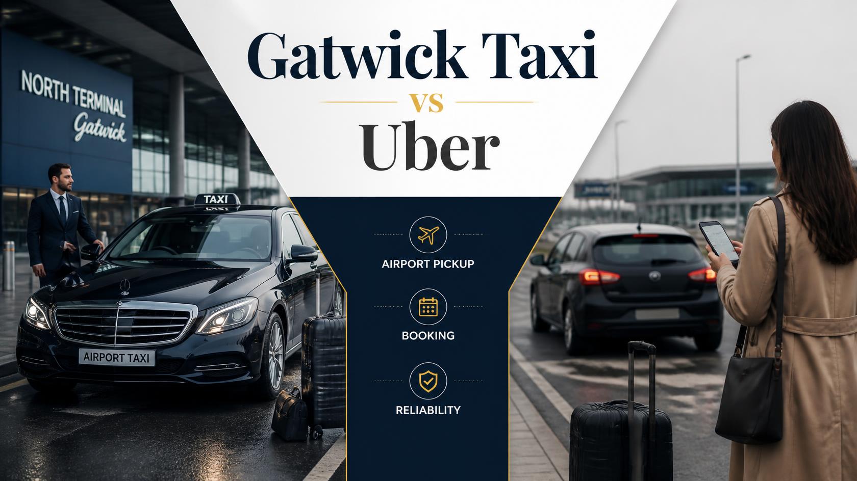 Gatwick Taxi vs Uber