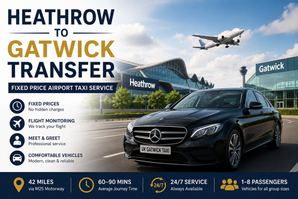 Heathrow to Gatwick Transfer