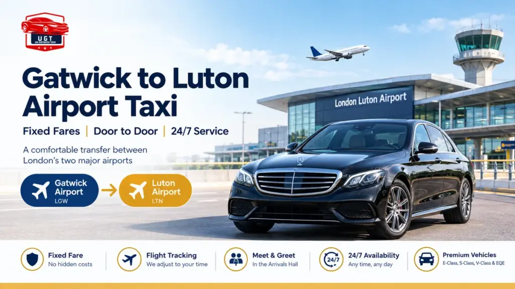Gatwick to Luton Airport Taxi